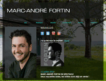 Tablet Screenshot of marcandrefortin.com